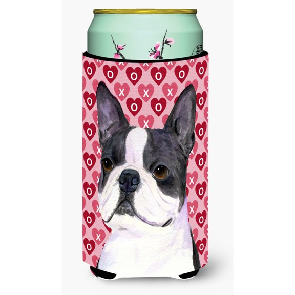 Boston Terrier Hearts Love Valentines Day Tall Boy Hugger