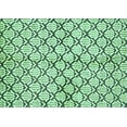thumbnail image 1 of Ahgly Company Machine Washable Indoor Rectangle Abstract Turquoise Blue Modern Area Rugs, 2' x 4', 1 of 4