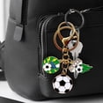 thumbnail image 5 of Llavero metálico de fútbol con colgante para coche o llaves, accesorio de aleación duradera para regalo de fanático del fútbol, 5 of 5