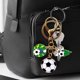 thumbnail image 5 of Llavero con colgante de fútbol | Adorno metálico para coche y recuerdo para aficionados al deporte | Regalo y recuerdo para aficionados al fútbol, 5 of 5