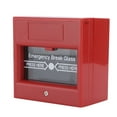 thumbnail image 1 of TOPINCN Safety Door Exit Switch,Glass Break Alarm Button Manual Reset Fireproof Red For Escape Door Security System,Fire Emergency Exit Button, 1 of 8