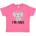 thumbnail image 3 of Inktastic Babys First Birthday Elephant Girls Baby T-Shirt, 3 of 5