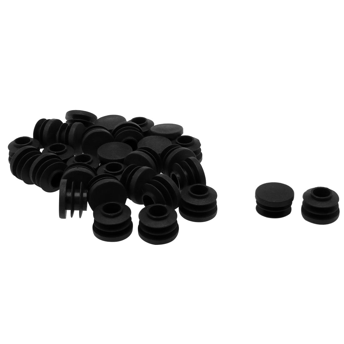 3/4' 20mm OD Plastic Round Tube Inserts Protector 30pcs, 0.67'-0.75' Inner Dia