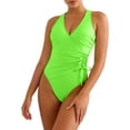 thumbnail image 6 of Yievot Plus Size One Piece Swimsuits for Women Tummy Control Modest Bathing Suit Shapewear Swimwear, 6 of 9