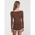thumbnail image 3 of No Boundaries Sleep Lace Top with Long Sleeves, Women’s XXS-3X, 3 of 5