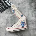 thumbnail image 2 of Disney Lilo & Stitch Canvas Shoes Cute Cartoon Little Monster Pattern Shoes Fashion Casual Sports High and Low Canvas Shoes35 Gao Jinjia LED, 2 of 2