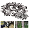 thumbnail image 4 of Kenally Clips para cercas de alambre confiables, 100 piezas, para montaje de cercas agrícolas, abrazaderas de alambre confiables Herramientas y ferretería, 4 of 6