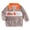 Brown, variant on Kakishop Little Boy Girl Spooky Graphic Striped Embroidered Zip-up Mock Neck Long Sleeve Pullover Tops Kids Autumn Winter Clothes, 6-12 Months
