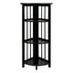 thumbnail image 1 of Librería Casual Home de 4 niveles, esquina, plegable, negra, 1 of 9