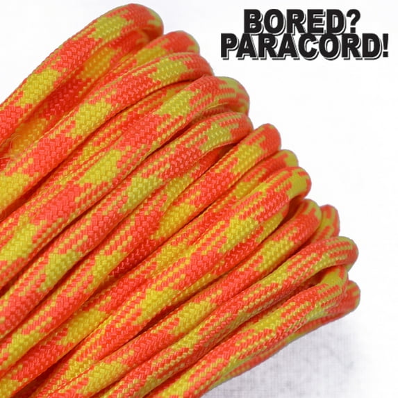 Bored Paracord Brand 550 lb Type III Paracord - Search and Rescue 1000 Feet
