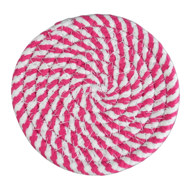 Anmrize Assorted Pattern Drink Mats, Drink Coasters , Minimalist Cotton Woven Coaster Set,Absorbent Coaster Protection Protection for Various Cups, Ideal for Coffee Tables and Home Decor Tabletop, E