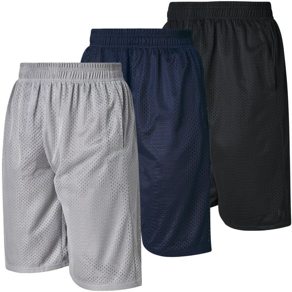 Ultra Performance Men's Athletic Mesh Short's 3 Pack Mens Basketball Shorts Gym Workout & Sport Short with Pockets for Men