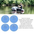 thumbnail image 3 of 4PCS D  Patch, PVC Round Shape Strong Stainless Steel D  Pad For Boat Raft Paddle Board, 3 of 8