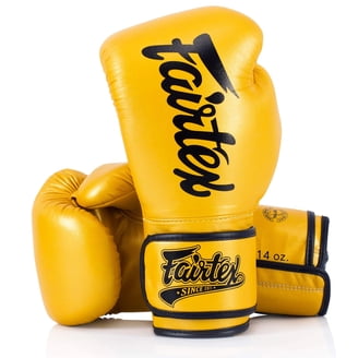 Fairtex Muay Thai-Style Sparring Gloves 14 oz Black / White