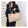 thumbnail image 5 of Bolsos de mano de gran capacidad acolchados de marca de lujo para mujer, grandes bolsos de mano verdes, bolso de hombro clásico de nailon y algodón, bolso de compras para oficina para mujer, 5 of 5