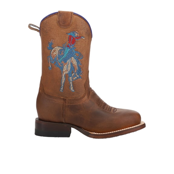 Roper Boys Buckin Bronc 2 Square Toe Cowboy Mid Calf Boots