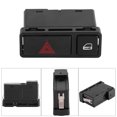 thumbnail image 4 of Door Central Lock Button, Plastic Hazard Warning Light Switch Black 61318368920  For Upgrade, 4 of 8