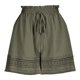 thumbnail image 2 of TaTaai Women's Casual Lace Bohemian Shorts High Elastic Waist Drawstring Wide Leg A-Line Pants with Hollow Out Trim Comfy Spring Summer Beach Vacation Bottoms Gift, 2 of 8