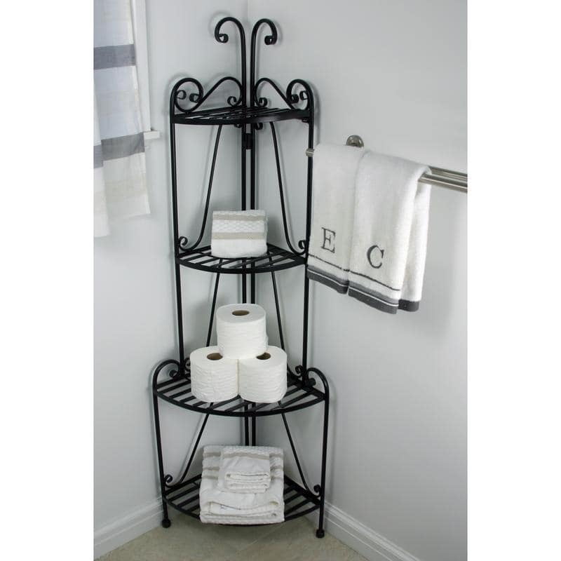 Pangaea Home & Garden Folding 4shelf Corner Bakers' Rack