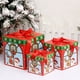 thumbnail image 1 of Juego de 3 cajas de regalo decorativas navideñas | Empaques apilables para regalos navideños | Cajas de regalo de papel reutilizables para regalos de Navidad y cumpleaños, 1 of 5