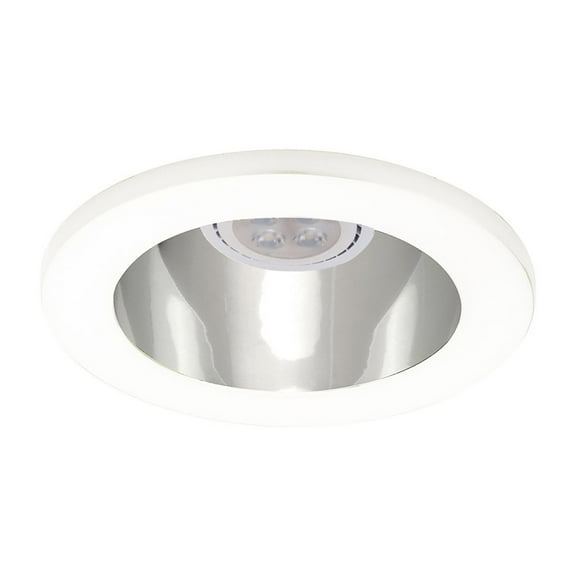 4in Round Adjustable Open Reflector Trim with 8W MR16 LED Bulb - N/A