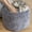 Dark Grey1, variant on Stuffed Round Pouf Ottoman,Corduroy Foot Rest with Shredded Foam Filling, Lightweight and Fluffy Pouf Storage Ottoman for Living Room,Floor Poufs for Couch,20"x15", Light Grey