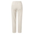 thumbnail image 6 of Bibifish Womens Jeans Solid Color Casual Pants Loose Fit Breathable Tie Waist Design Comfortable Daily Wear Long Trousers, 6 of 6