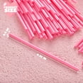 thumbnail image 5 of Joyfy 120pcs Heart Shaped Pink Straws Disposable Drinking Straw Individually Wrapped Pink Plastic Straw Valentines Day Cocktail Birthday Party Bridal Shower Wedding Supplies, 5 of 9