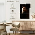 thumbnail image 4 of Elephant Stock Thoroughbred Horse In The Dark Wall Art - Vertical Multi Panel Canvas - Mancave Wall Decor - Animal Multi Panel - Black And Brown Decor - 14" x 23", 4 of 4