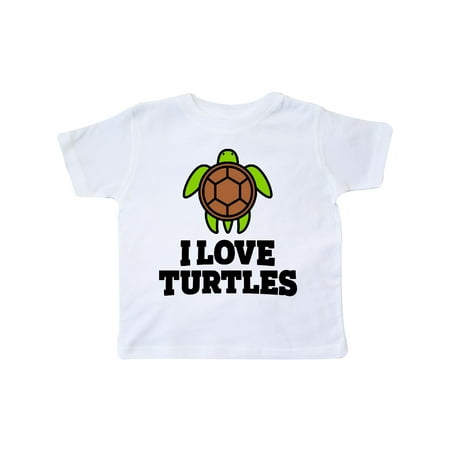 

Inktastic I Love Turtles Gift Toddler Boy or Toddler Girl T-Shirt