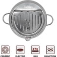 thumbnail image 4 of Deep Fryer Pot (°F), 11"/4.4Qt (4.2 L) Extra Large Tempura Frying Pot with Lid, 304 Stainless Steel Fry Pot with Fahrenheit Thermometer and Oil Drip Drain Rack, 4 of 7
