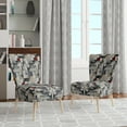 thumbnail image 2 of Designart "Concrete Wall Optical Art II" Chaise d'Appoint Rembourrée Patch Gris - Fauteuil Moderne pour Salon, 2 of 7