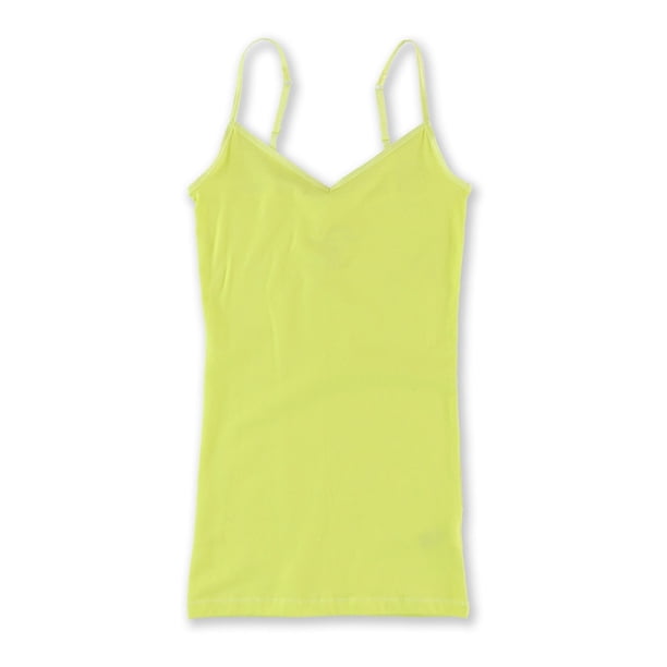 Aeropostale - Camiseta sin mangas para mujer, color amarillo, grande Aeropostale Cami