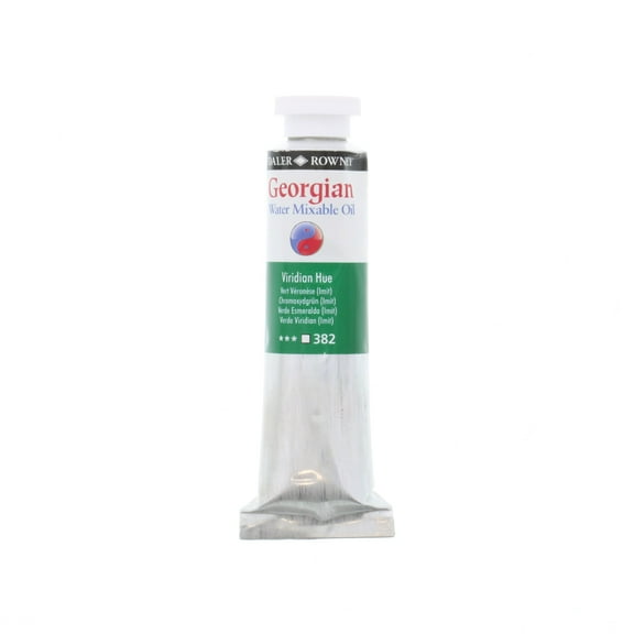 Daler-Rowney Georgian Water Mixable Oil, 37ml Tube, Viridian Hue
