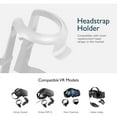 thumbnail image 2 of Soporte para casco de realidad virtual Oculus Quest 2: estación de acoplamiento con pantalla para controladores Touch, compatible con Quest 2/Quest/Rift/Rift S, Samsung Odyssey, Valve Index y HTC Vive, 2 of 7