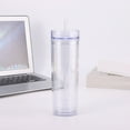 LuoYinDa Vs Mug Tumbler with Same Lid and Straw 16 Oz CupDouble Clear