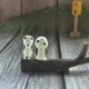 thumbnail image 4 of Bewildely 6 Pieces Specter Miniature Ornaments Luminous Car Decor Alien Room Yard Glowing Statue Landscape Garden Halloween Decoración, 4 of 6