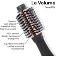 thumbnail image 2 of L'ange Hair Le Volume 2-in-1 Titanium Blow Dryer Brush Blush Hot Air Brush with Oval Barrel, 2 of 6