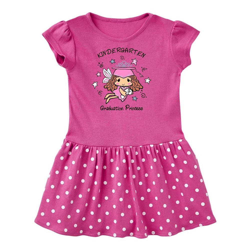 INKtastic - Inktastic Kindergarten Graduation Princess Toddler Short Sleeve Dress Female