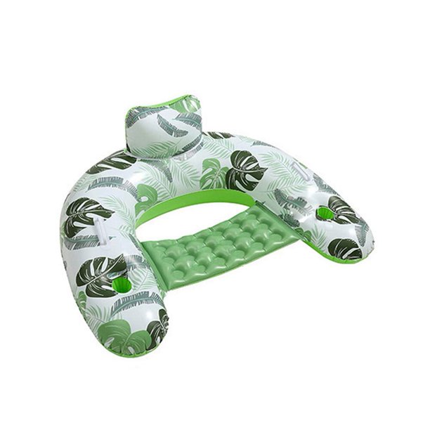 Soporte de silla flotante de natación para verano, respaldo flotante inflable, reclinable, plegable, duradero, para playa, piscina, fiesta, Juguetes