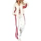 thumbnail image 2 of Conjunto Deportivo de Otoño para Mujer, 2 Piezas, Chaqueta Y2K A Rayas con Cremallera y Pantalones Anchos, Conjunto Deportivo A Juego L, 2 of 8