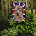 thumbnail image 2 of Norfolk Terrier with English Union Jack British Flag Garden Flag, 2 of 2