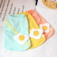 thumbnail image 3 of Summer Thin Pet Clothing Cat Puppy Summer Pet Clothes Poached Egg Vest Clothes Pet Clothes Hangers for Small Dogs (Yellow, L2), 3 of 5