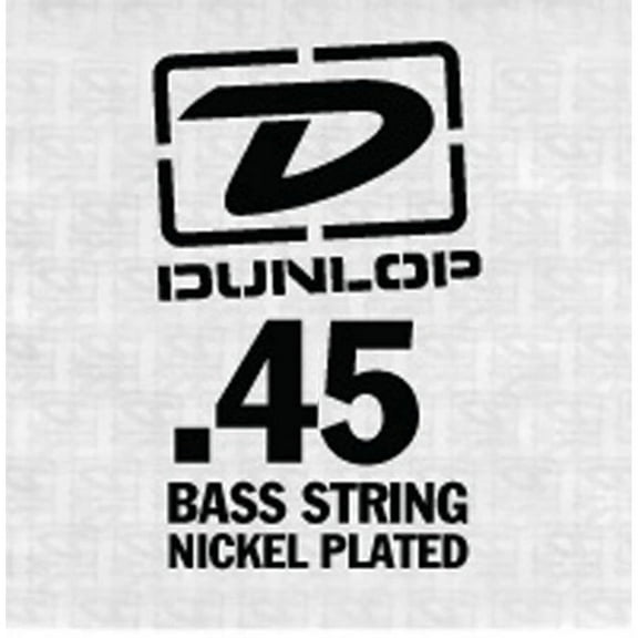Dunlop Nickel Stainless Steel Bass Guitar String, .045