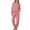Pink, variant on Women Fluffy Pajamas Set Fleece Pullover Pants Loose Plush Sleepwear 2 Piece Pjs Set Warm Loungewear Fuzzy Gray Free Size