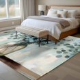 thumbnail image 4 of 5'x8' Area Rugs, Summer Eucalyptus Indoor Outdoor Area Rug for Living Room Bedroom, Spring Leaves Botanical Floral Washable Bathroom Rugs Kitchen Floor Carpet Mats Home Decor Aesthetic, 4 of 8