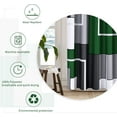 thumbnail image 6 of Green Shower Curtains for Bathroom Grey Shower Curtain Set with Hooks Geometric Linen Fabric Green and White Shower Curtains Bath Curtains Decorative Water Repellent, 72x72, Hunter Green, 6 of 6