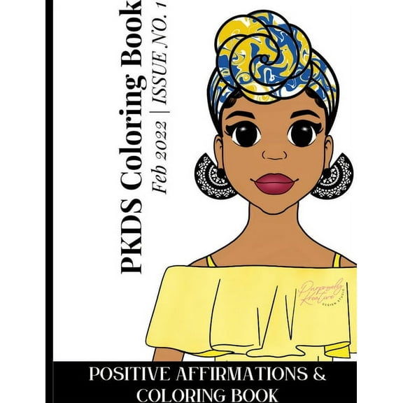 Positive Affirmations & Coloring Book PKDS, (Paperback)