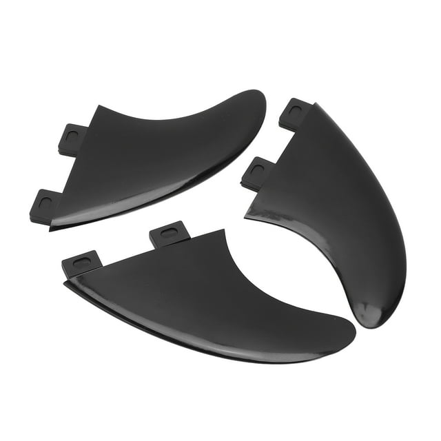 Surfboard Fin Replacement, Surfboard Fin PVC Exquisite Increase Stability 3PCS Wear Resistant For Outdoor Black,White,Translucent