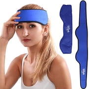 Hilph Headache Ice Pack for Migraines Relief, Reusable Ice Pack Head Wrap with Gel Cold Pack for Headaches, Stress Relief, Fever